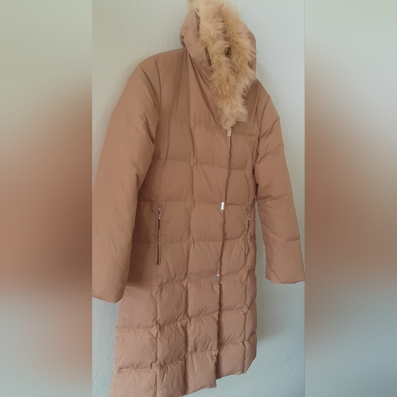 Warmangel Goose Down Puffer Jacket Coat, Duster, Dusty Mauve Color, Size Medium - Picture 2 of 16